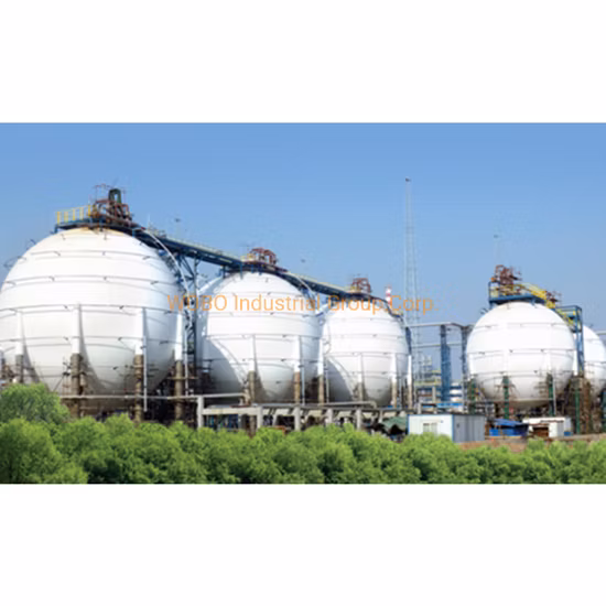 턴키 프로젝트로 LNG 가스용 극저온 액체 볼 저장 탱크 프로젝트