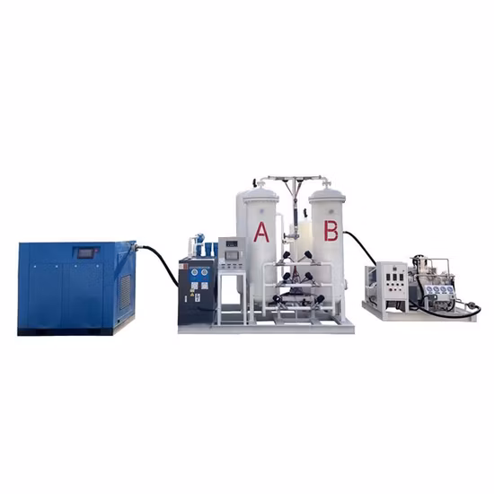 병 충전 시스템 및 병원용 의료/산업용 PSA 산소 발생기 플랜트