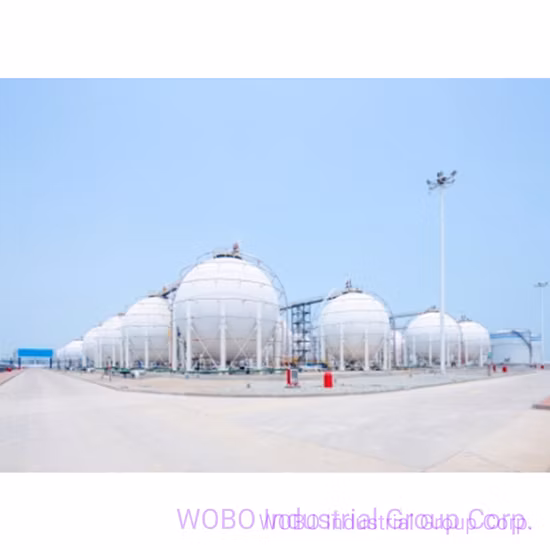 ASME 표준을 갖춘 턴키 3000cbm LNG/LPG 구형 탱크