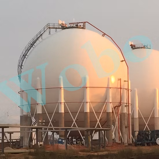 EPC 200~5000m3 ASME LNG 구형 극저온 저장 탱크
